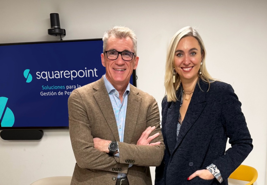 Squarepoint, Josep Aragonès CEO y Carmen Castillo Dir. Marketing y Comunicación.